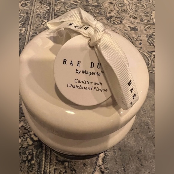 Rae Dunn Large White Dimpled 10” Take Note Canister - Picture 2 of 12